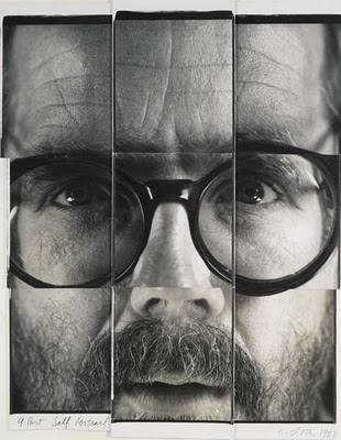 9-Part Self Portrait by Chuck Close
