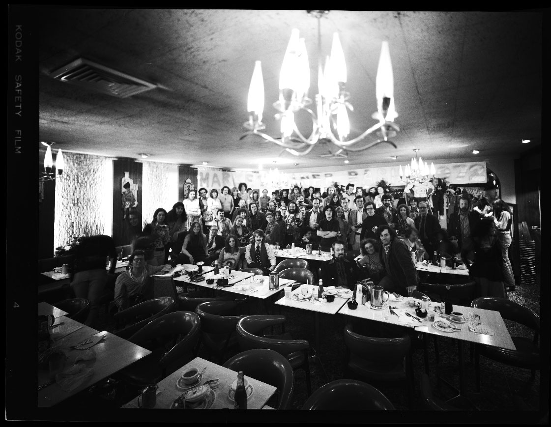 Market Diner Bash Group Portrait, 5-14-72. Photo © copyright by Neal Slavin.