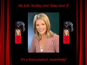 Megyn Kelly's MK-9 Pepper Spray for Kids (advertisement)