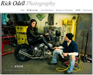 Rick Odell website, screenshot, 2012