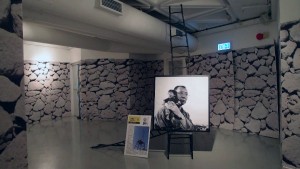 Liu Xia installation, Hong Kong Arts Centre, June 2012. Photo © by A. D. Coleman.
