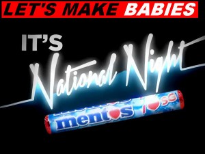 Singapore "National Night" ad, Mentos, 2012.