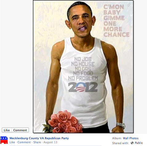 Obama as thug, caricature