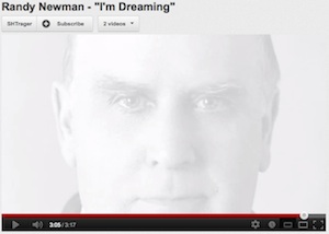 Randy Newman, "I'm Dreaming" video, screenshot.