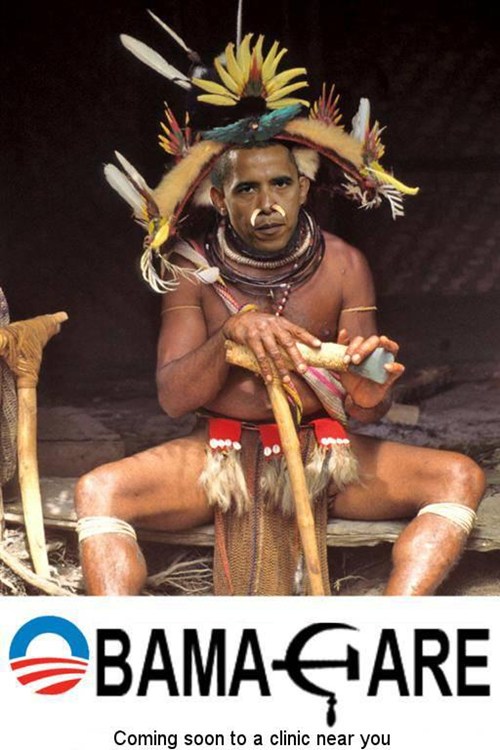 Obama as witch doctor