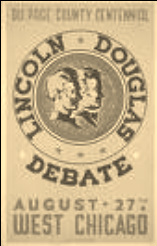 Lincoln-Douglas Debate poster, 1858.