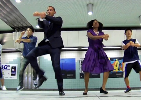 "Obama Gangnam Style!" screenshot.