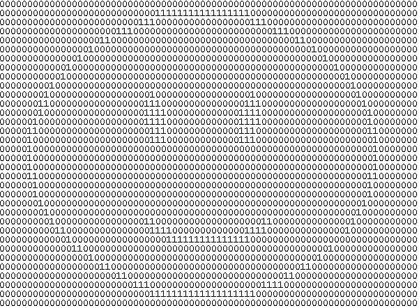 Binary smiley face