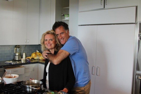 Mitt and Ann Romney, Thanksgiving 2012, from his Facebook page.