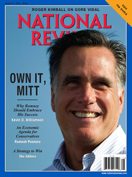 National Review, cover, August 27, 2012.