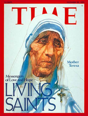 Mother Teresa, Time magazine cover, 12-29-75.