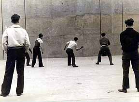 Ben Shahn, "The Handball Players, Houston Street, NY," 1932.