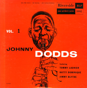 Johnny Dodds, Riverside LP, cover.