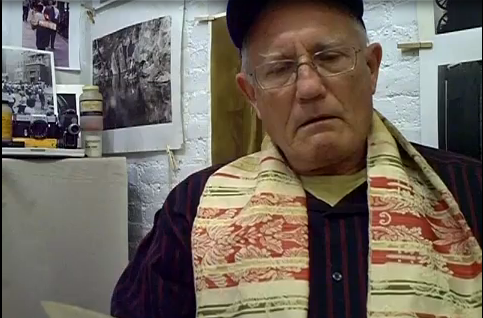 Chris Brant as A. D. Coleman, video by Alex Harsley, 10-10-13, screenshot