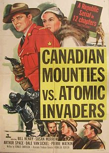 "Canadian Mounties vs. Atomic Invaders" (1953), movie poster