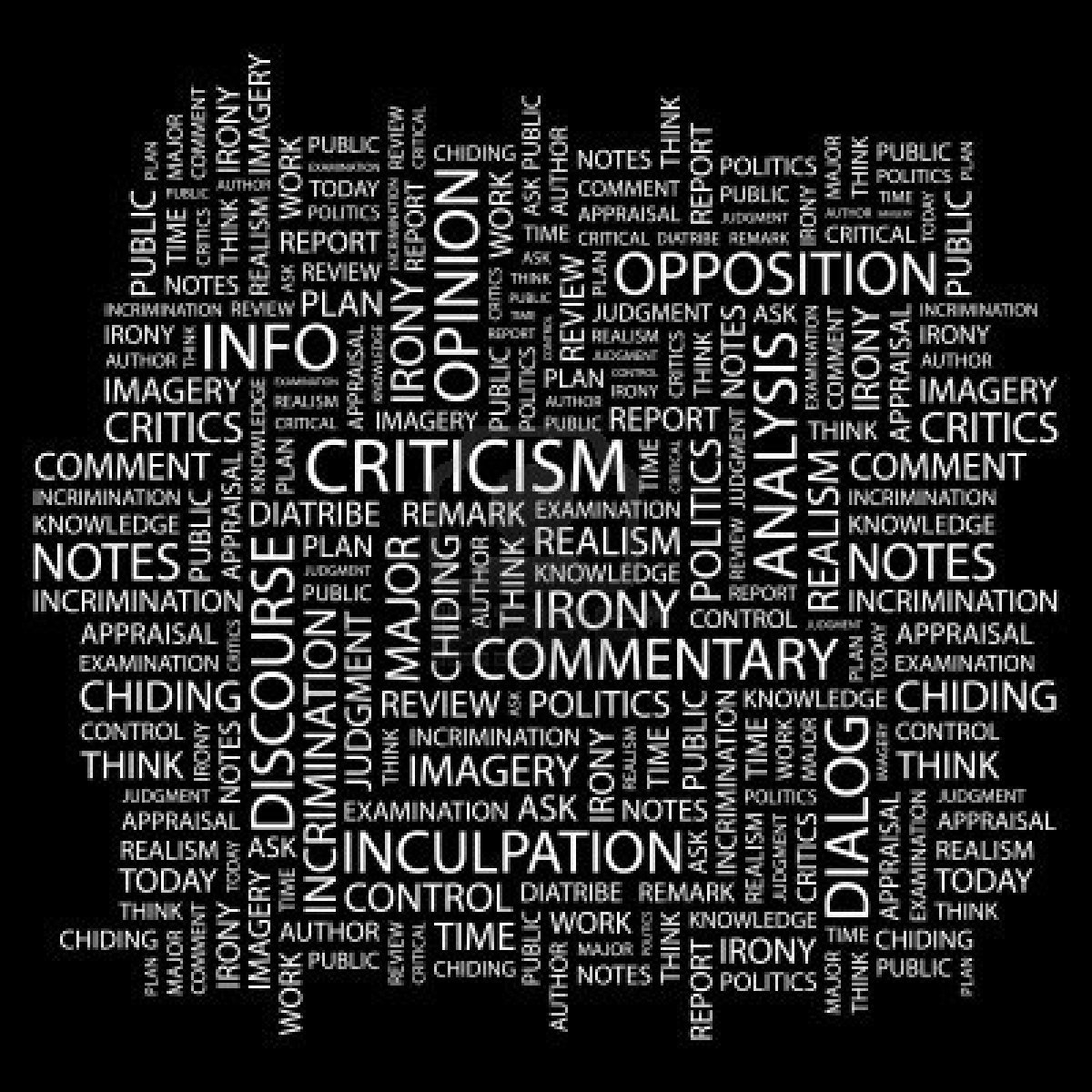 Criticism word cloud 2