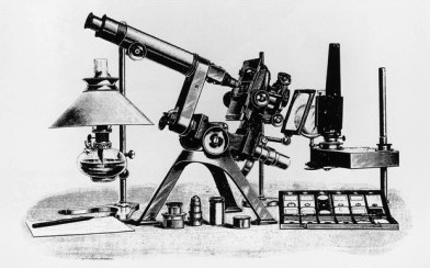 Powell & Lealand No. 1 microscope, engraving