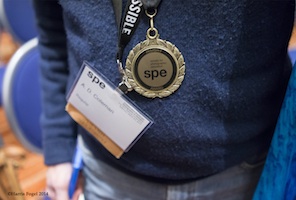 ADC with Insight Award medal, SPE, Baltimore, March 7, 2014. Photo © by Harris Fogel.
