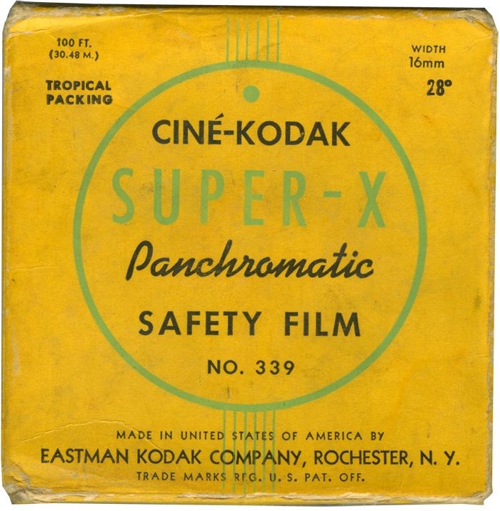 Ciné-Kodak Super-X film package