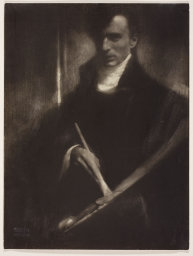 Edward Steichen, "Self-Portrait with Brush and Palette," 1902