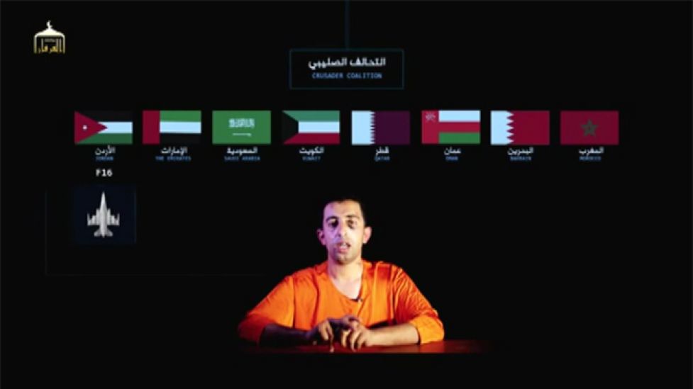 Fox News, ISIS video of Jordanian pilot's execution, 2015, screenshot (b)