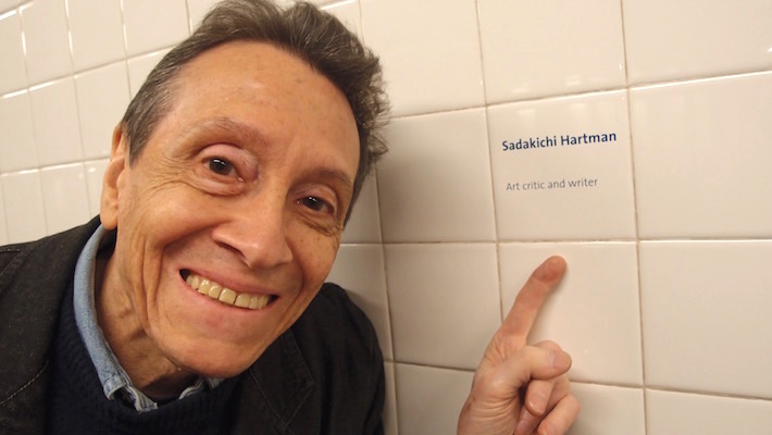 ADC with Sadakichi Hartmann's hat, New York, May 15, 2015 (b). Photo © 2015 by Anna Lung.