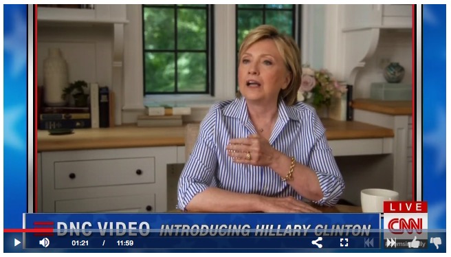 Hillary Clinton, Shonda Rhimes DNC film, July 2016, screenshot