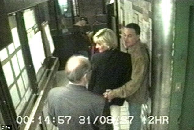 Princess Diana and Dod al-Fayed, Ritz Hotel, Paris, surveillance cam, 8-31-97