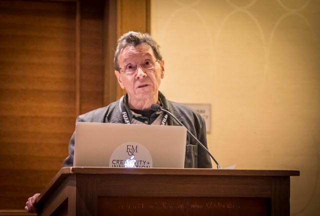 A. D. Coleman, Capa D-Day lecture, SPE Conference, Philadelphia, 3-2-18. Photo © Charles Mintz.
