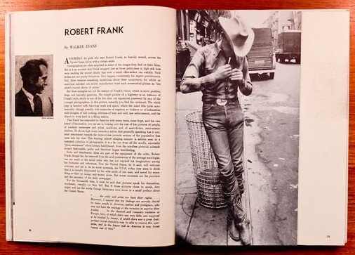 U.S. Camera 1958, Robert Frank portfolio, opening spread