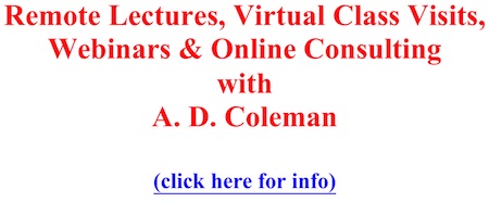 A. D. Coleman webinars graphic