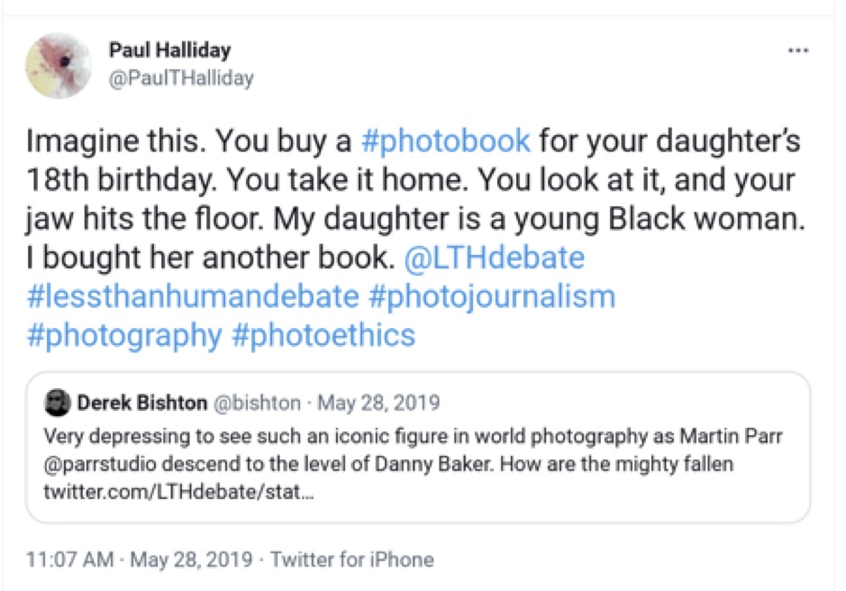 Paul Halliday, Butturini tweet, 5-28-19