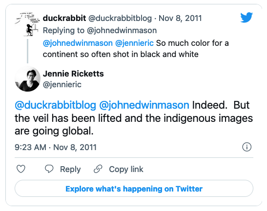 Ben Chesterton - Jennie Ricketts tweets, 11-8-2011