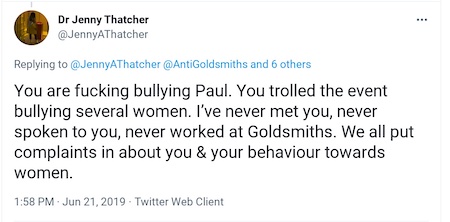 Jenny Thatcher, Paul Halliday tweet, 6-21-19