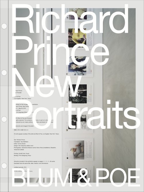 Richard Prince, New Portraits catalog (cover), 2016