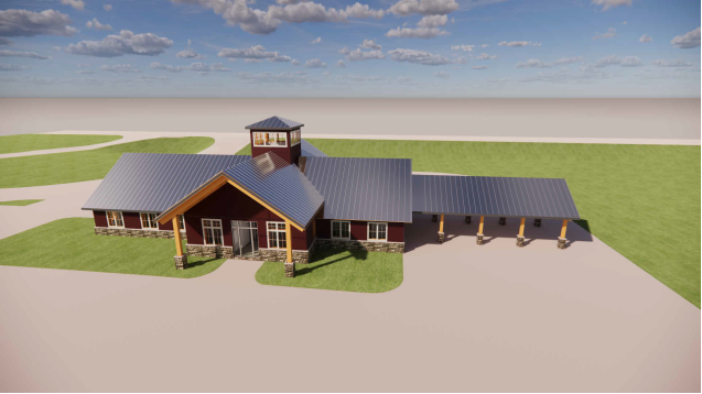 Ulster Savings Bank, Stone Ridge, NY, 2027, architect's rendering.