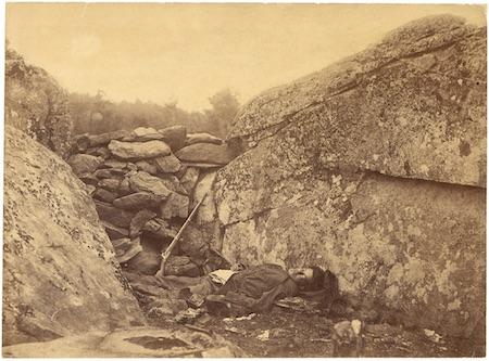 Alexander Gardner, "Home of a Rebel Sharpshooter" (1863)