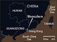 Shenzhen map